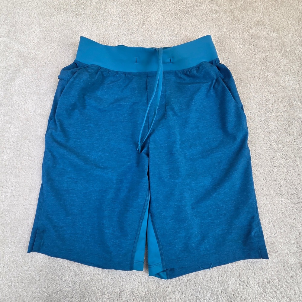 Lululemon License‎ To Train Shorts Mens XS Blue Heathered Athletic Gym LM7AWSS